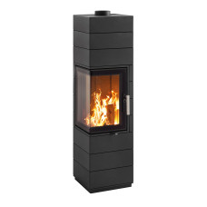 Krbová kamna Leda CORNA ES Plus Levá, černý lak, horní odkouření